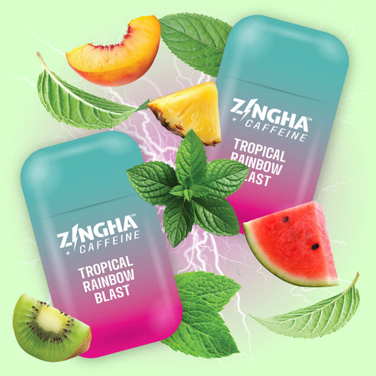 +CAFFEINE - TROPICAL RAINBOW BLAST Double Nasal Inhaler - 2 Pack