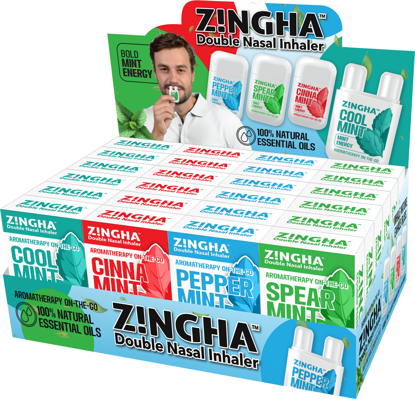 BOLD MINT Double Nasal Inhaler - 24 Pack