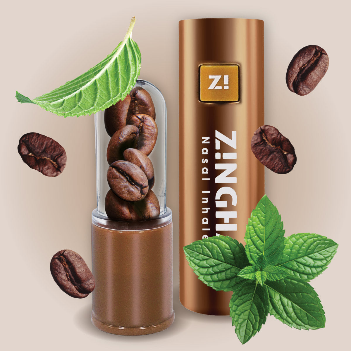 Cool Beans Coffee Mint Premium Nasal Inhaler