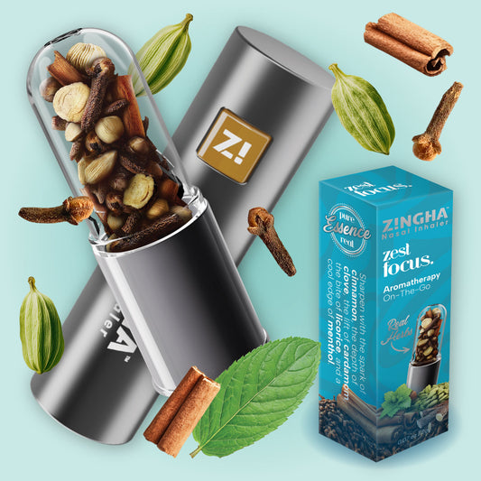 The Zest Herbal FOCUS Premium Nasal Inhaler