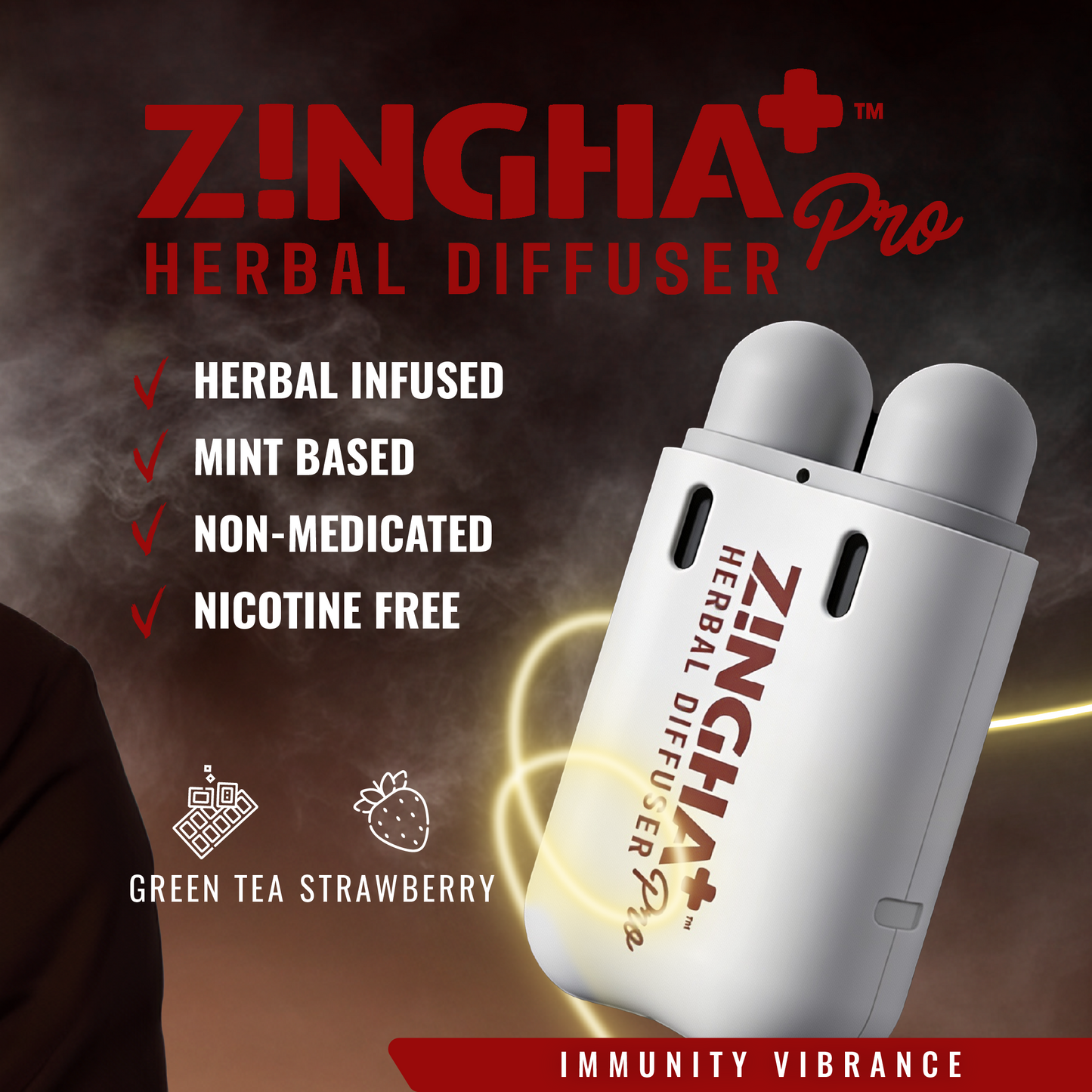 Digital Herbal Diffuser PRO+ / Dark Chocolate Strawberry + MACA (Starter Kit)