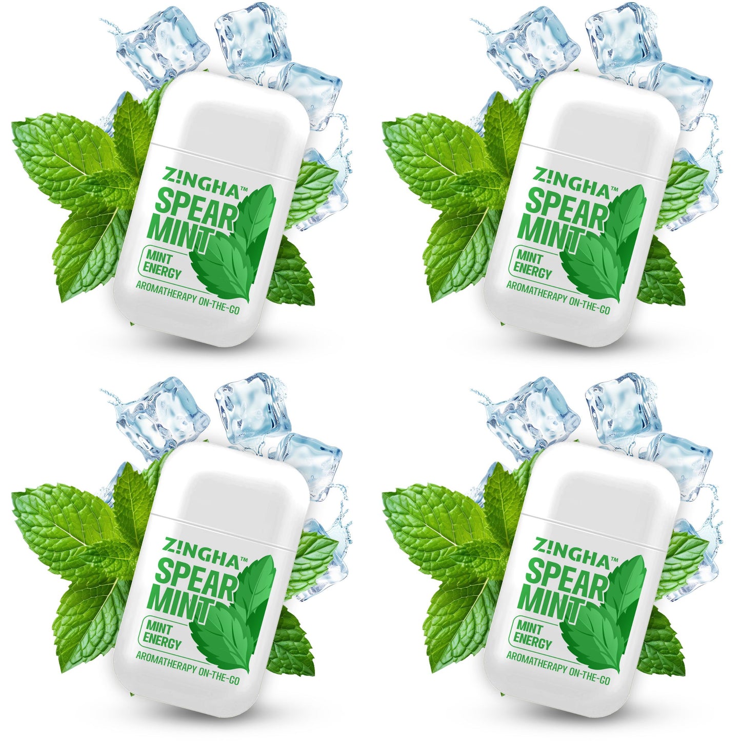 SPEARMINT Double Nasal Inhaler - 4 Pack