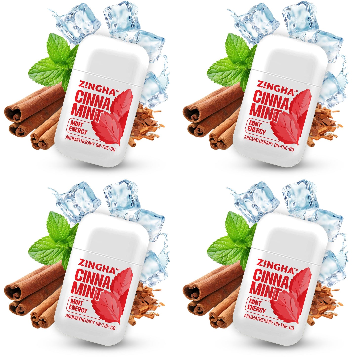 CINNAMINT Double Nasal Inhaler - 4 Pack