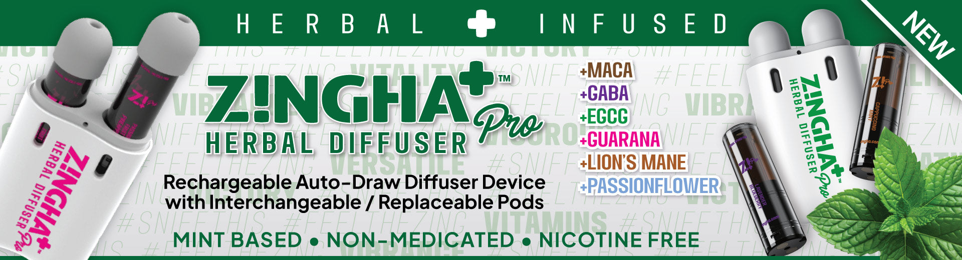 Z!NGHA - Double Nasal Inhaler Aromatherapy