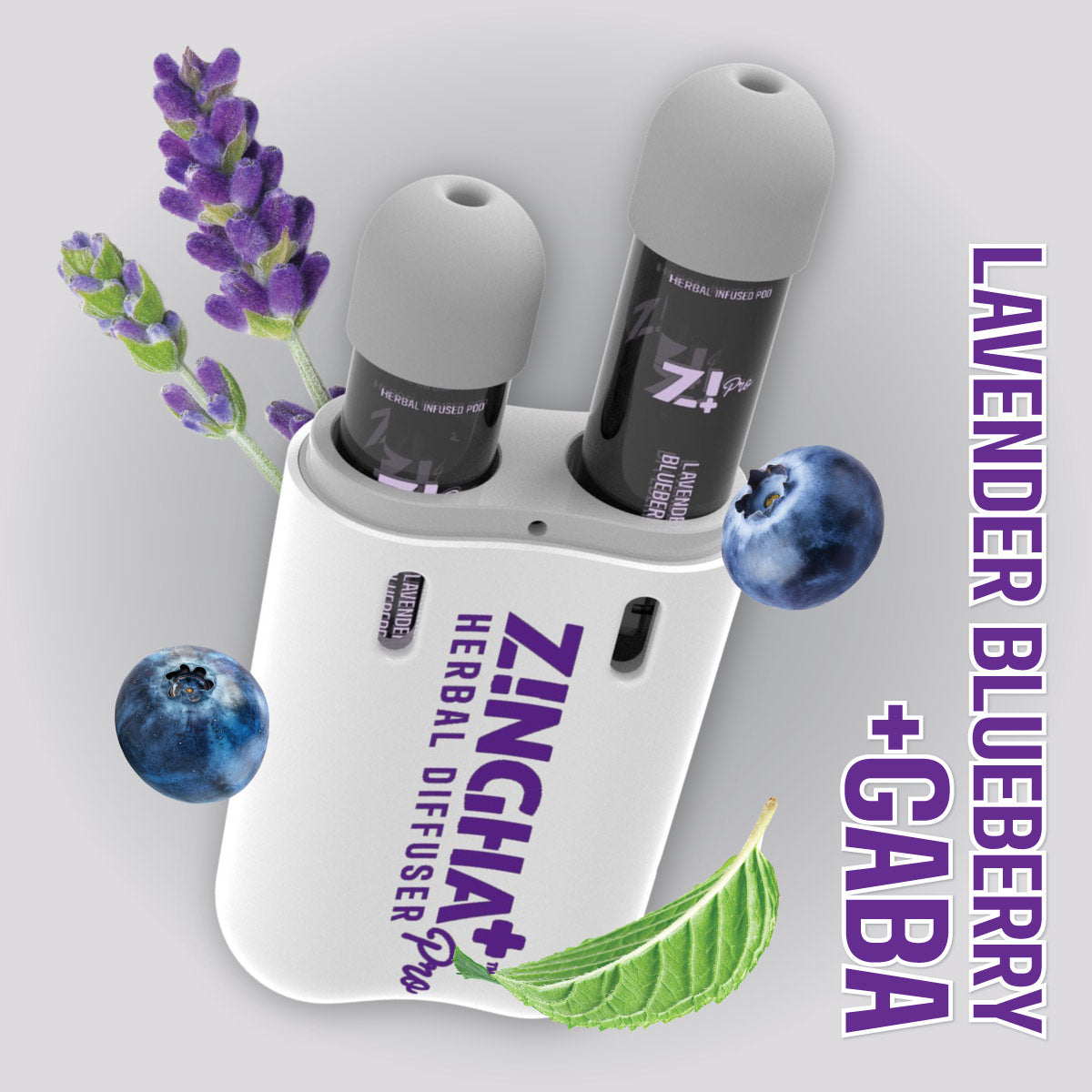Digital Herbal Diffuser PRO+ / Lavender Blueberry + GABA (Starter Kit)
