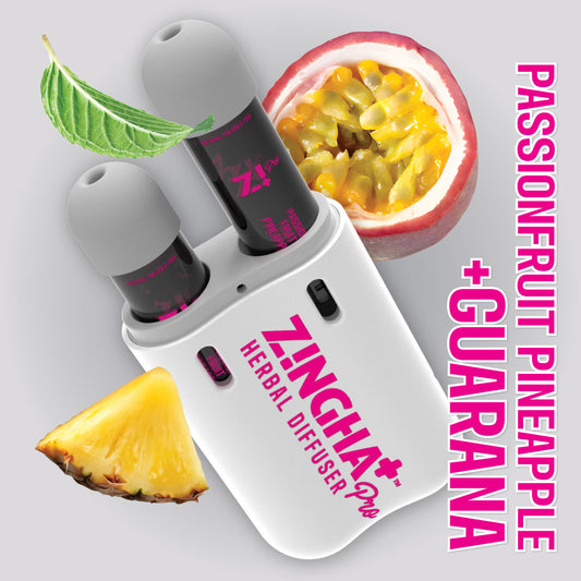 ENERGY BOOST Digital Herbal Diffuser PRO+ / Passion Fruit Pineapple + Guarana (Starter Kit)