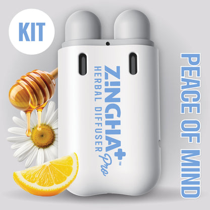 PEACE OF MIND Digital Herbal Diffuser PRO+ / Chamomile Honey Lemon + Passionflower (Starter Kit)