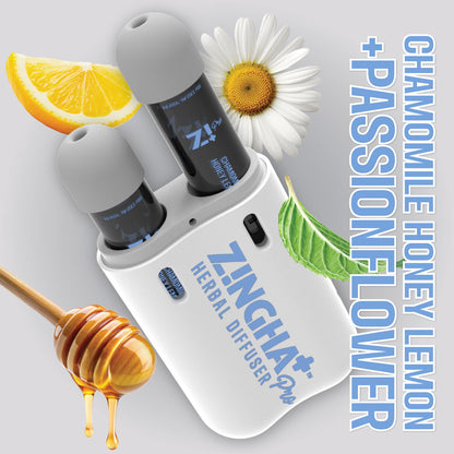 PEACE OF MIND Digital Herbal Diffuser PRO+ / Chamomile Honey Lemon + Passionflower (Starter Kit)