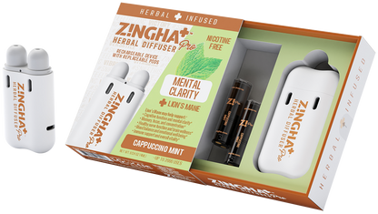 MENTAL CLARITY Digital Herbal Diffuser PRO+ / Cappuccino Mint + Lion's Mane (Starter Kit)