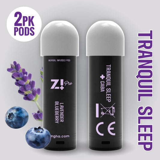 TRANQUIL SLEEP Digital Herbal Diffuser PRO+ / Lavender Blueberry + GABA (2 Pack Replacement Pods)
