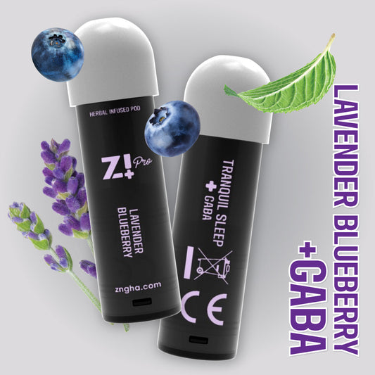 TRANQUIL SLEEP Digital Herbal Diffuser PRO+ / Lavender Blueberry + GABA (2 Pack Replacement Pods)