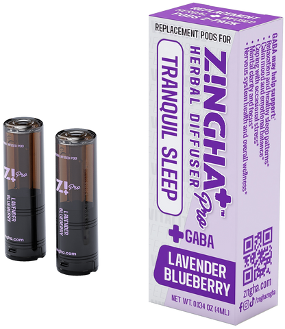TRANQUIL SLEEP Digital Herbal Diffuser PRO+ / Lavender Blueberry + GABA (2 Pack Replacement Pods)