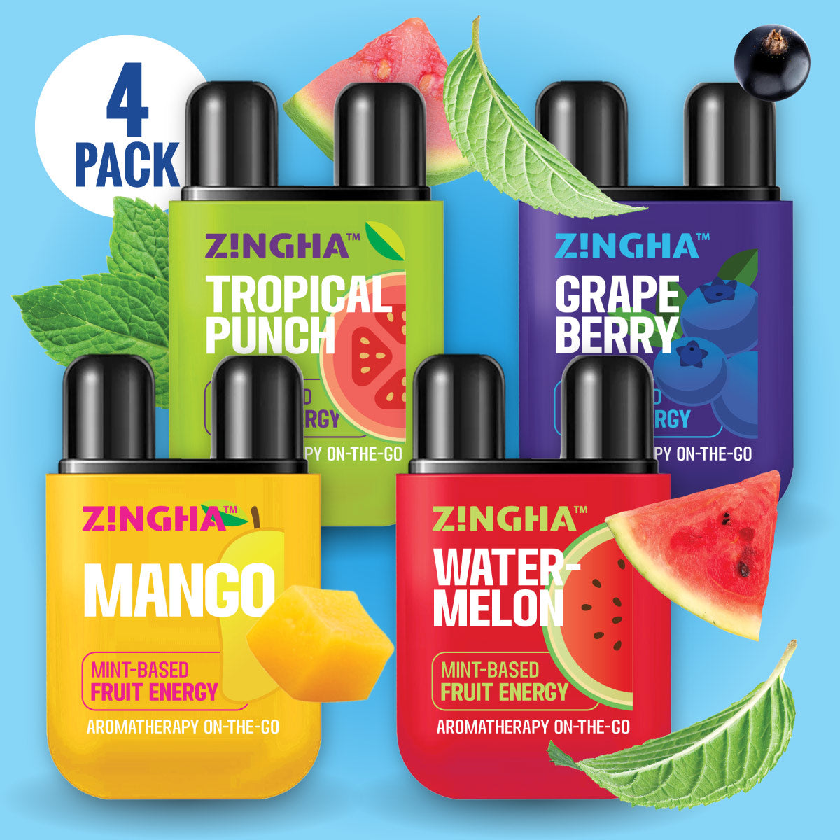 Four Fruit Nasal Inhalers
