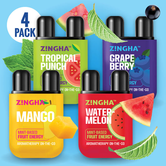 FRUIT ENERGY Double Nasal Inhaler - Variety 4 Pack