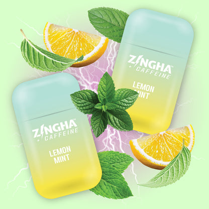 +CAFFEINE - LEMON MINT Double Nasal Inhaler - 2 Pack