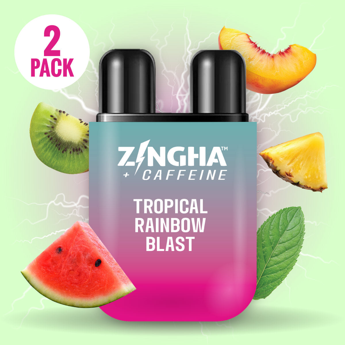 tropical rainbow blast vape flavor +CAFFEINE - Double Nasal Inhaler Flavor_Fruit - Blueberry Butterscotch Tobacco Vape Juice Choose Mouthpiece:Plastic Green Flat chamber nasal inhaler combines