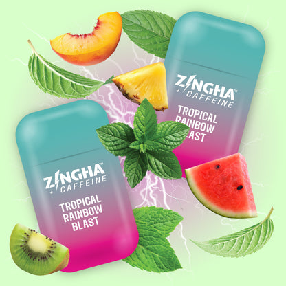 +CAFFEINE - TROPICAL RAINBOW BLAST Double Nasal Inhaler - 2 Pack