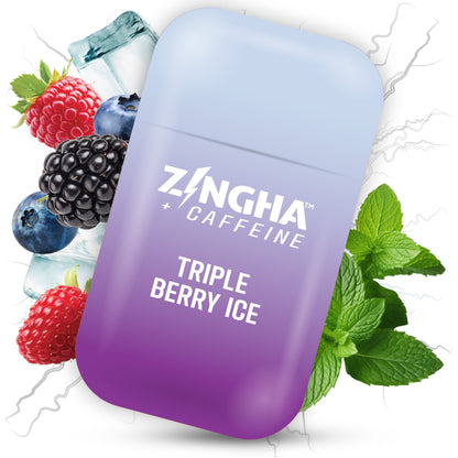 +CAFFEINE - TRIPLE BERRY ICE Double Nasal Inhaler - 2 Pack