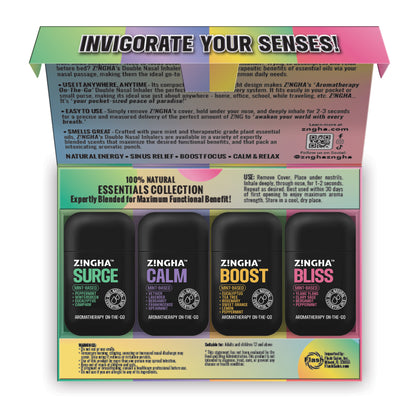 ESSENTIALS Double Nasal Inhaler - Variety 4 Pack