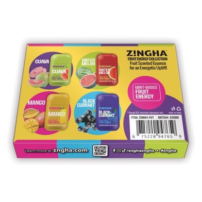 FRUIT ENERGY Double Nasal Inhaler - Variety 4 Pack