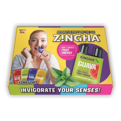 FRUIT ENERGY Double Nasal Inhaler - Variety 4 Pack