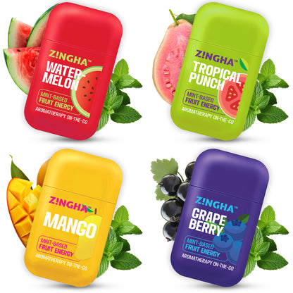 FRUIT ENERGY Double Nasal Inhaler - Variety 4 Pack