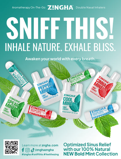 CINNAMINT Double Nasal Inhaler - 2 Pack