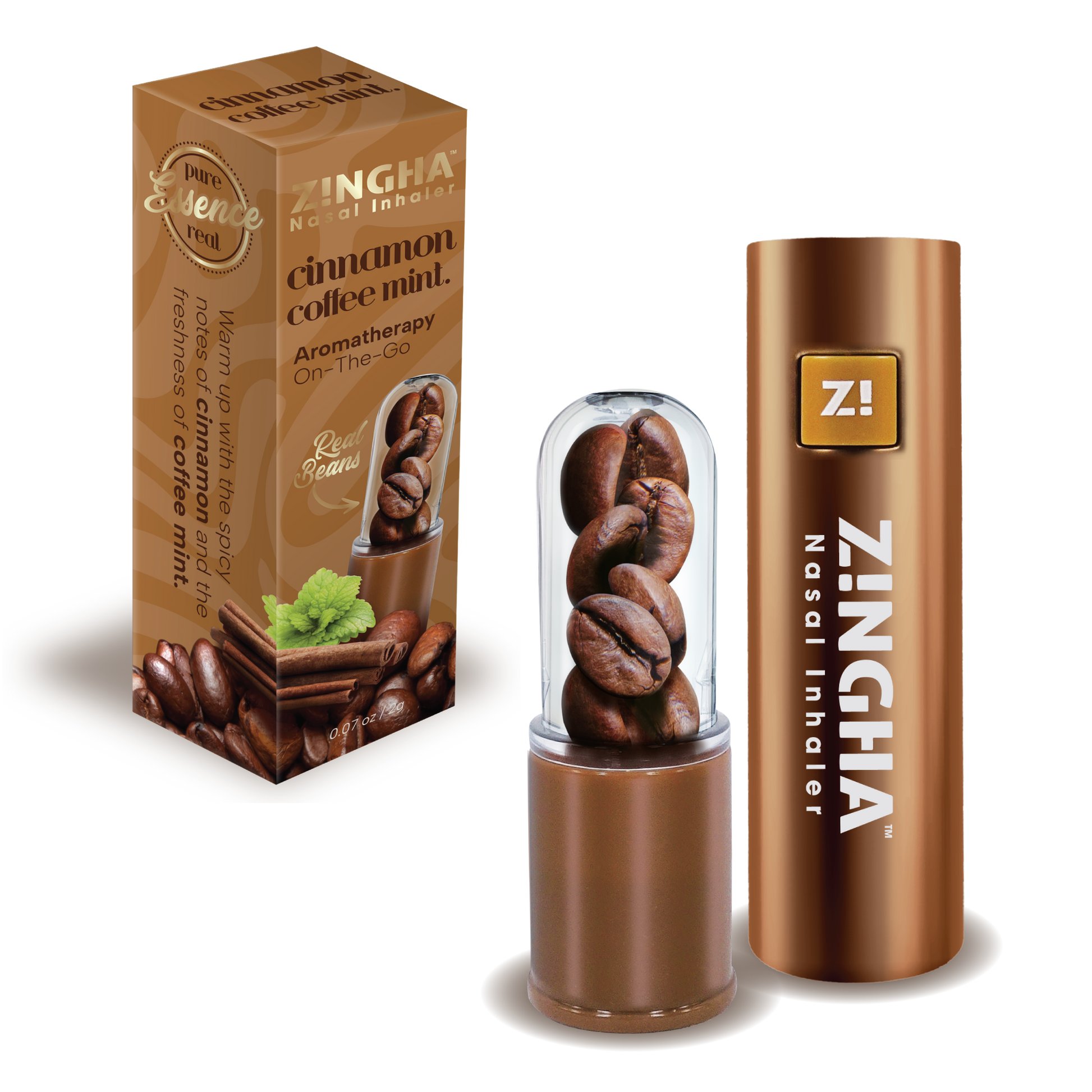 Cool Beans Cinnamon Coffee Mint Premium Nasal Inhaler – Z!NGHA Cool Beans Cinnamon Coffee Mint Premium Nasal Inhaler – Z!NGHA