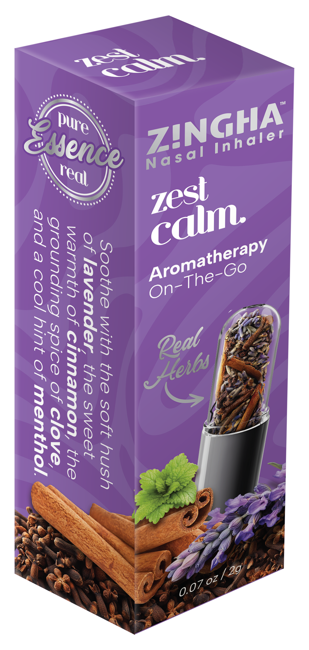 The Zest Herbal CALM Premium Nasal Inhaler