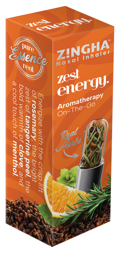 The Zest Herbal ENERGY Premium Nasal Inhaler