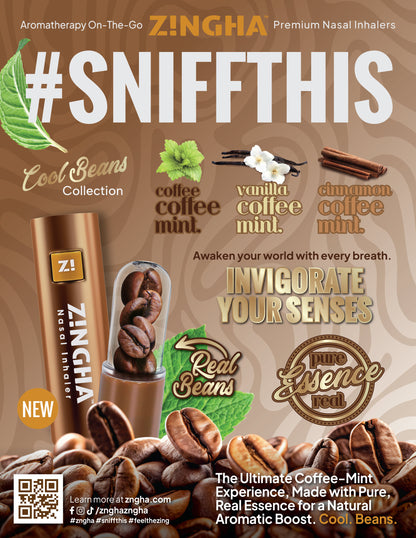 Cool Beans Coffee Mint Premium Nasal Inhaler
