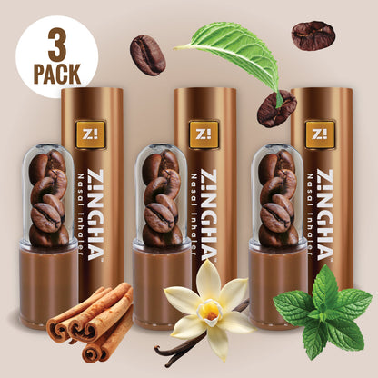 three coffee nasal inhalers