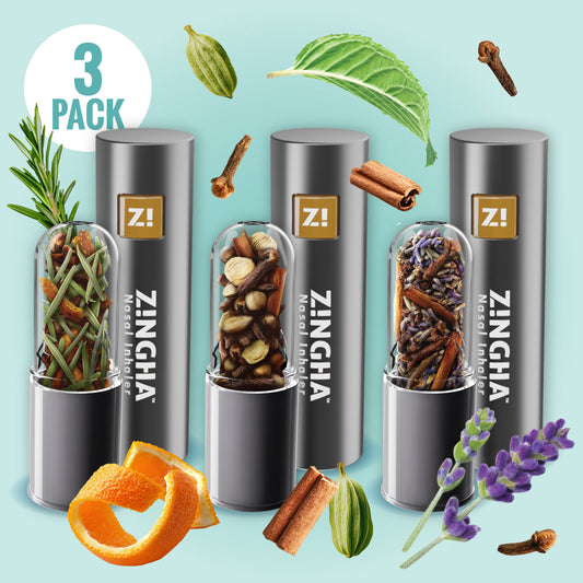 Zest Variety 3-Pack Premium Nasal Inhaler
