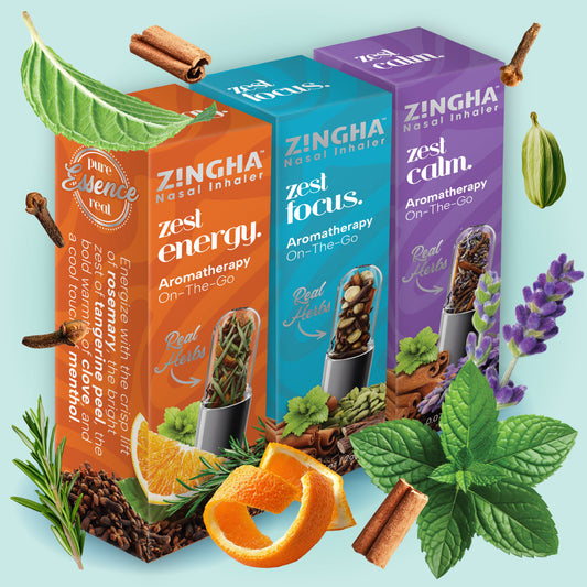 Zest Variety 3-Pack Premium Nasal Inhaler