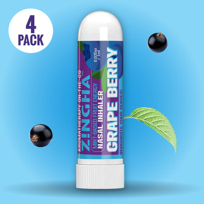 FRUIT ENERGY Single Nasal Inhaler - 4 Pack