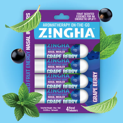 FRUIT ENERGY Single Nasal Inhaler - 4 Pack