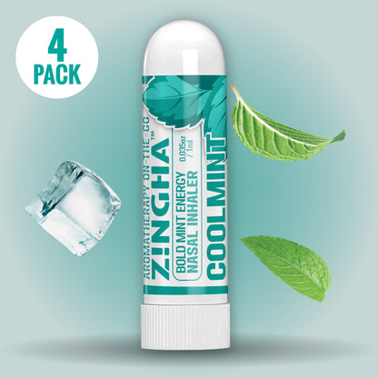 BOLD MINT Single Nasal Inhaler - 4 Pack