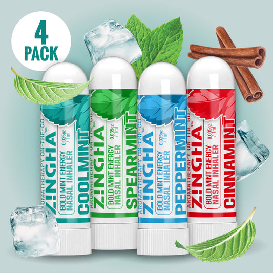 BOLD MINT Single Nasal Inhaler - 4 Pack