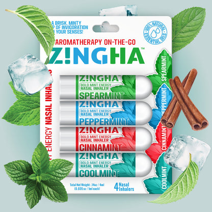 BOLD MINT Single Nasal Inhaler - 4 Pack