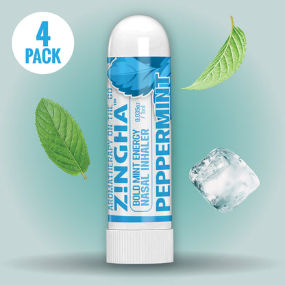 BOLD MINT Single Nasal Inhaler - 4 Pack