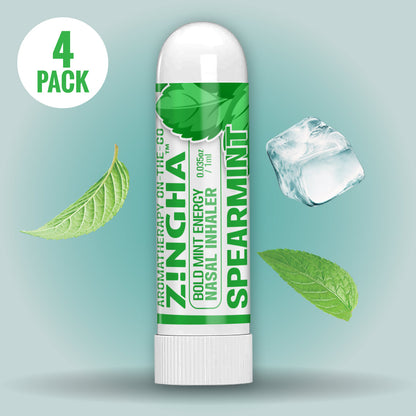 BOLD MINT Single Nasal Inhaler - 4 Pack