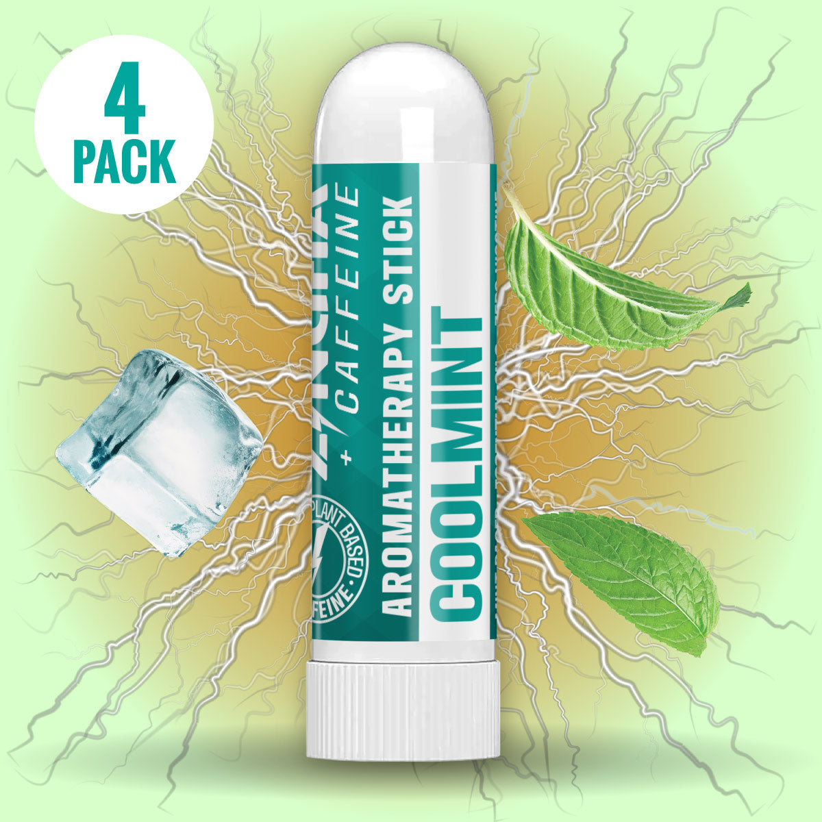 BOLD MINT Single Nasal Inhaler - 4 Pack