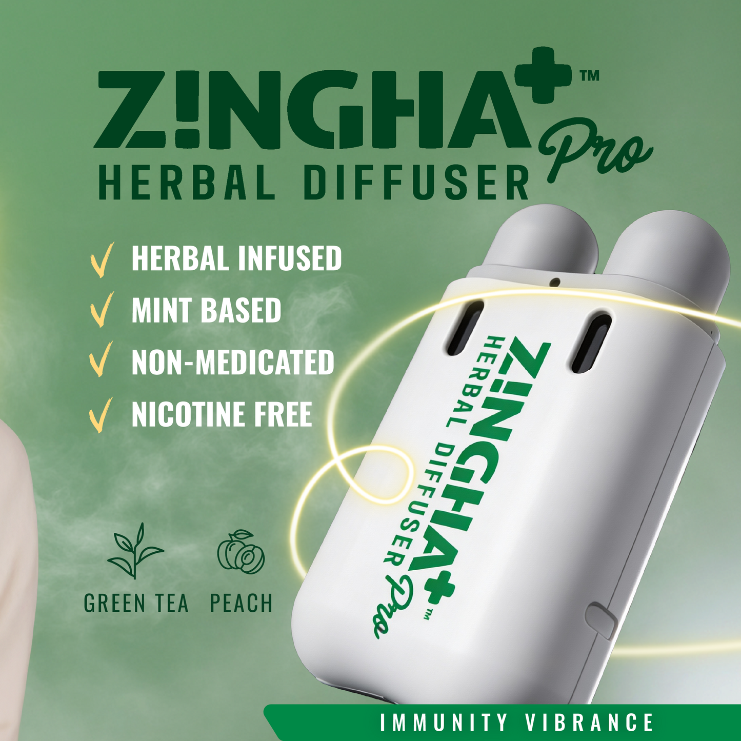 Green Tea Peach Digital Diffuser PRO+ (Starter Kit)