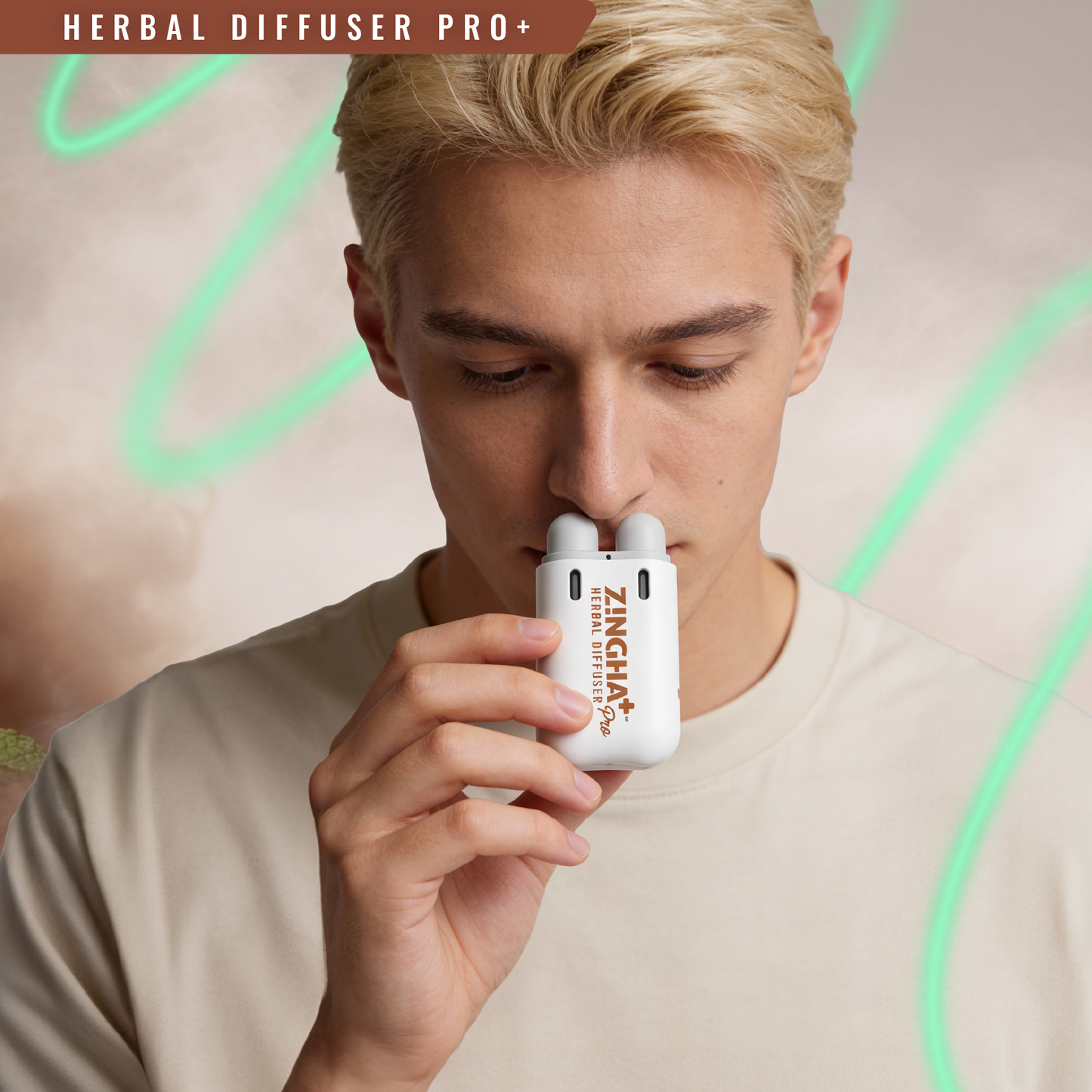 Digital Herbal Diffuser PRO+ / Cappuccino Mint + Lion's Mane (Starter Kit)