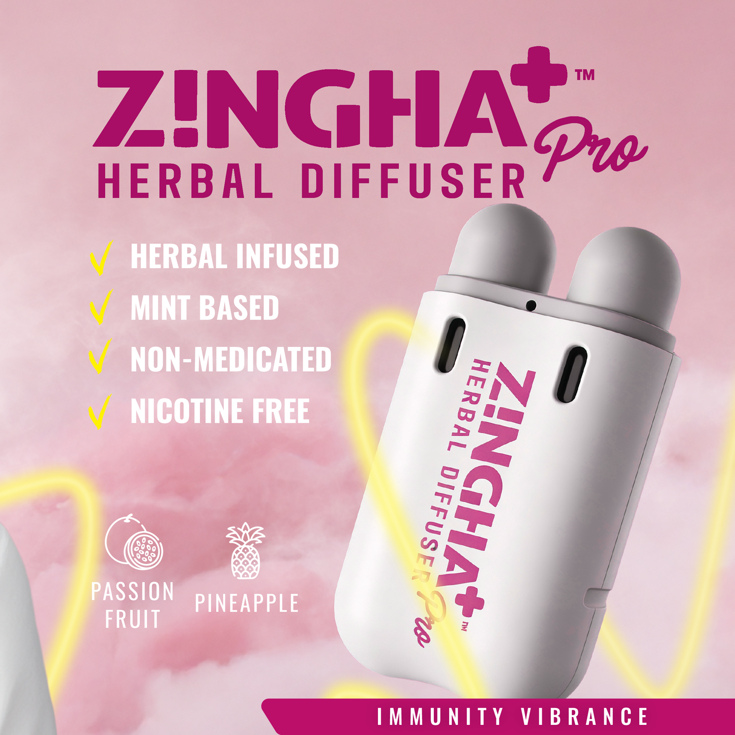 Digital Herbal Diffuser PRO+ / Passion Fruit Pineapple + Guarana (Starter Kit)